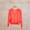 American Vintage Raxow Pullover In Hortensia Fluo