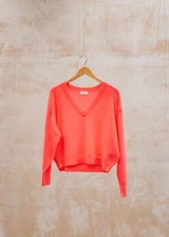 American Vintage Raxow Pullover In Hortensia Fluo