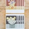 Angie Lewin, 'Totem With Auricula' And 'Auricula With Japanese Paper' Printed Notecards, Pack Of Ten