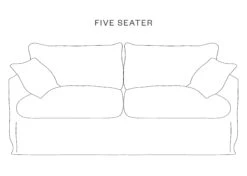 Lily Sofas In Mustard Linen -Burford Garden Sale BGC Lily 5seater noD