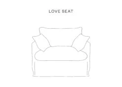 Lily Sofas In Mustard Linen -Burford Garden Sale BGC Lily loveseat noD