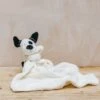 JELLYCAT Bashful Black And Cream Puppy Soother