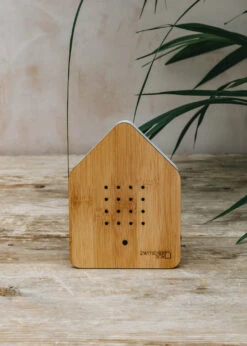 Birdsong Box In Bamboo And White