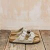 Birkenstock Narrow Arizona Suede Sandals In Taupe