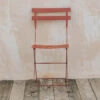 Bistro Folding Chair In Red Ochre