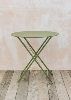 Bistro Folding Table In Pesto