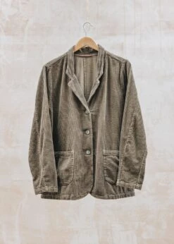 Blazer With Pocket In Saddle