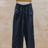 Long Trousers In Dark Navy Linen