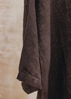 Oversized Shirt In Chocolate Brown -Burford Garden Sale Burford Garden Co. Oversized Shirt in Chocolate Brown IMG 0981