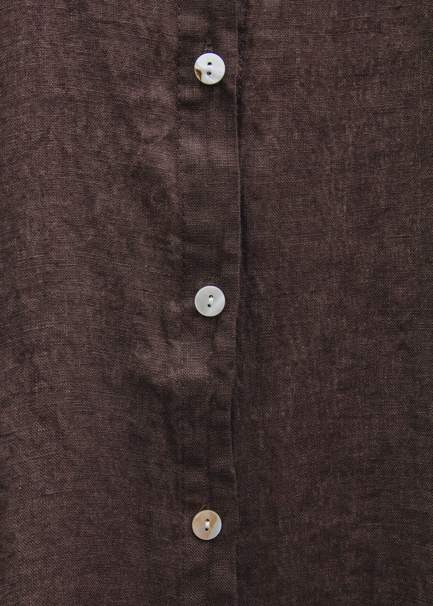 Oversized Shirt In Chocolate Brown - Image 4