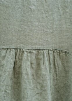 Round Neck Dress With Pockets In Leek -Burford Garden Sale Burford Garden Co. Round Neck Dress with Pockets in Leek DSCF9538