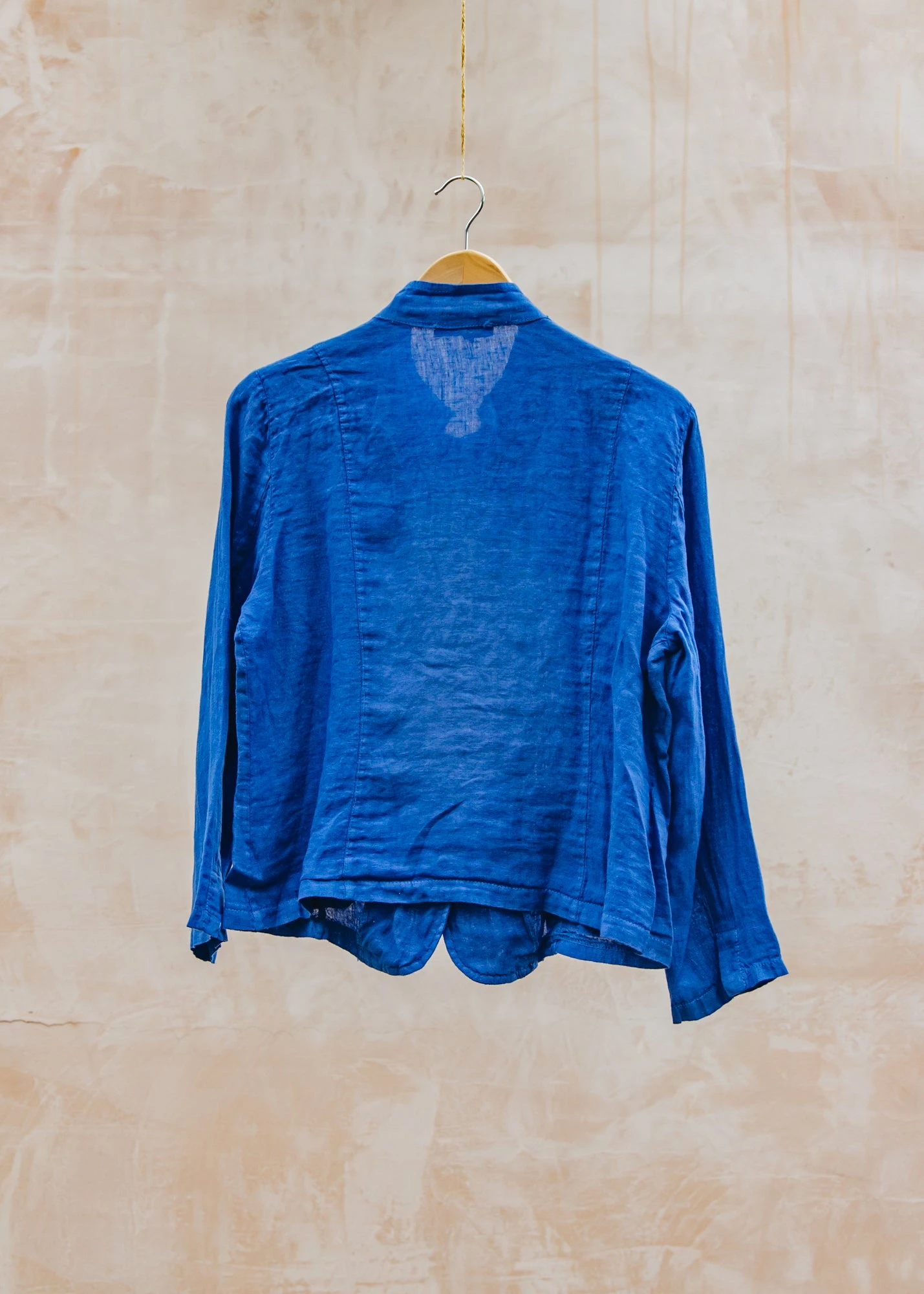 Short Front Pocket Jacket In Royal Blue - Image 2