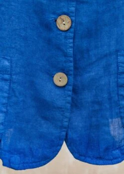 Short Front Pocket Jacket In Royal Blue -Burford Garden Sale Burford Garden Co. Short Front Pocket Jacket in Royal Blue IMG 1198