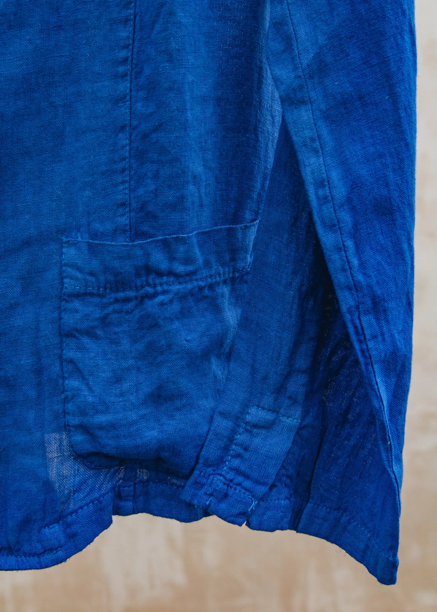 Short Front Pocket Jacket In Royal Blue - Image 4