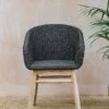 Charly Teak Armchair In Espresso Wicker