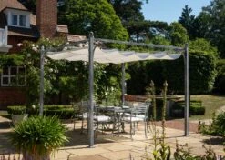 Pergola With Ivory Awning