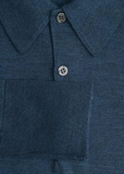 JOHN SMEDLEY Dorset Polo Collared Jumper In Indigo -Burford Garden Sale Dorset Polo Collared Jumper in Indigo DSC 6724