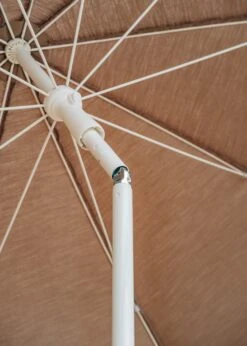 Elios Round Beach/Garden Parasol In Taupe, 280cm 7 Elios Round Beach/Garden Parasol In Taupe, 280cm -Burford Garden Sale Fiam Spa Elios Round Parasol in Taupe 280cm DSCF3989