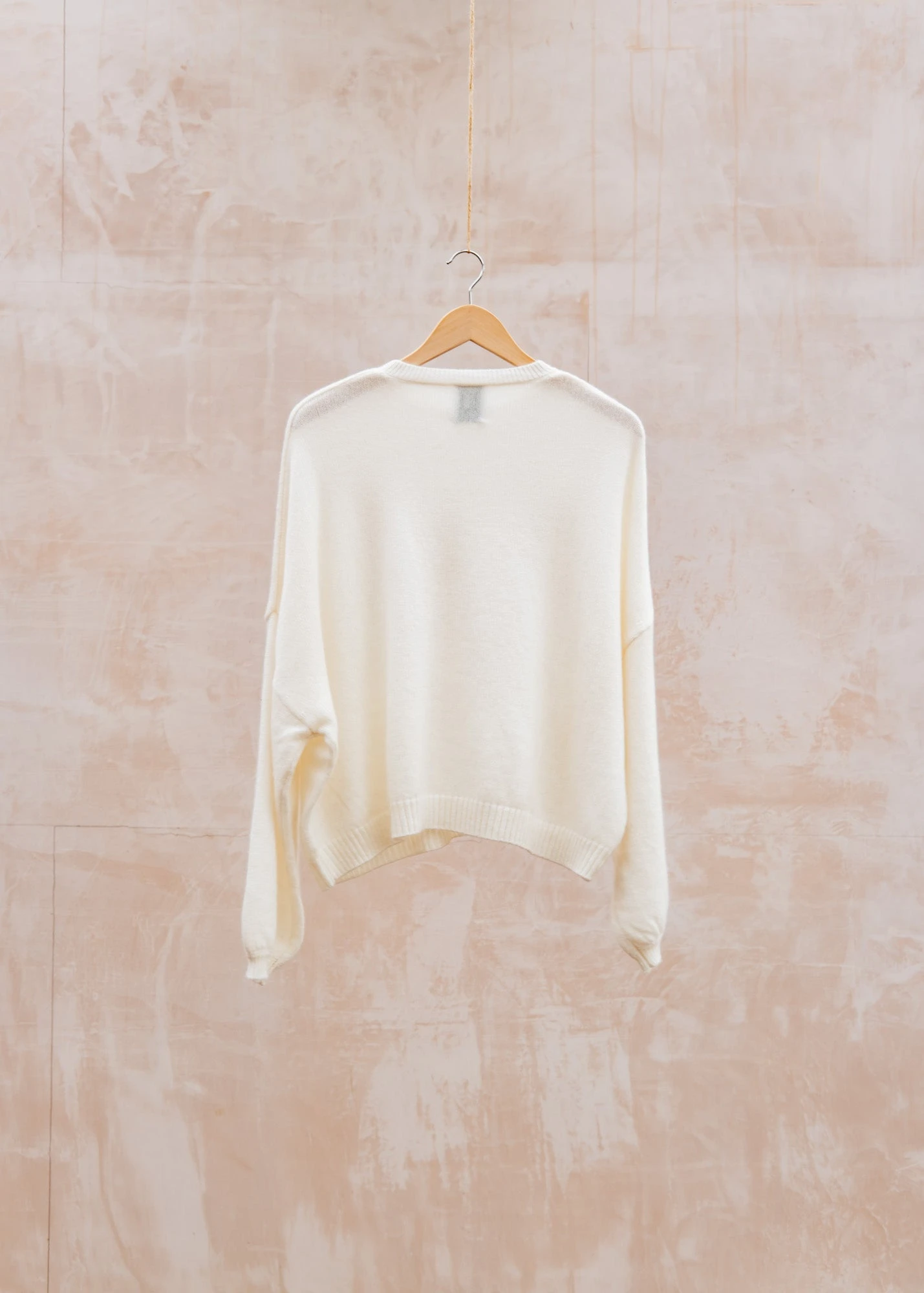 Full Sleeve Kayla Crew Neck Jumper In Angel White 2 Full Sleeve Kayla Crew Neck Jumper In Angel White - Image 2
