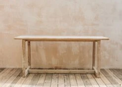 Dennis Rectangular Bar Table In Natural Grey