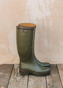 Aigle Women's Parcours Anti-Fatigue Wellington Boots In Kaki