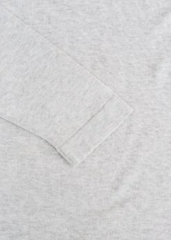 JOHN SMEDLEY Weatherby Long Sleeved Crew Neck Jumper In Silver 5 JOHN SMEDLEY Weatherby Long Sleeved Crew Neck Jumper In Silver -Burford Garden Sale Mens Weatherby Long Sleeved Crew Neck Jumper in Silver DSCF0141