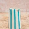 Candy Stripe Creamer In Turquoise