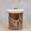 Natural Log Robin Nesting Box
