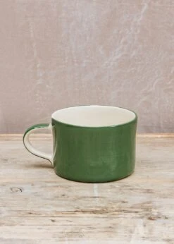 Plain Wash Mug In Moss Green