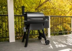 Traeger Pro 575 Wood Pellet Grill In Black With Pellet Sensor