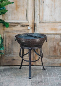 Recycled Kadais With High And Low Stands -Burford Garden Sale Recycled Kadai 60cm SNY01976