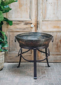 Recycled Kadais With High And Low Stands -Burford Garden Sale Recycled Kadai 70cm SNY01974