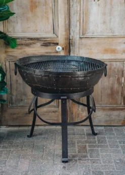 Recycled Kadais With High And Low Stands -Burford Garden Sale Recycled Kadai 80cm SNY01969