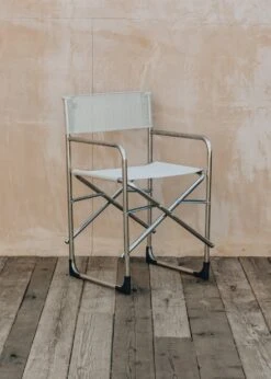 Aluminium Regista Director's Chair In White