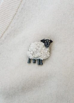Sheep Brooch 3 Sheep Brooch -Burford Garden Sale Sheep Brooch DSCF2946