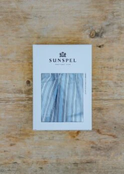 Sunspel Classic Boxer Shorts In Blue Mix Stripe -Burford Garden Sale Sunspel Classic Boxer Shorts Blue Mix Stripe IMG 0272