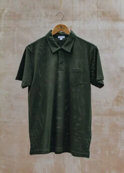 Sunspel Riviera Polo Shirt In Pine Green