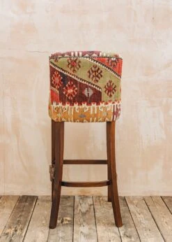 Kilim Bar Stool, Style C 7 Kilim Bar Stool, Style C -Burford Garden Sale The Kilim Co. Bar Chair Style C DSCF0278
