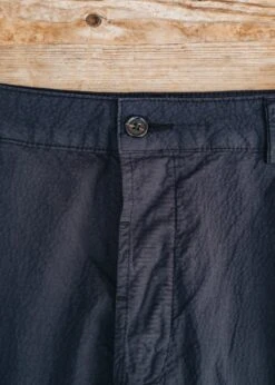 Military Chinos In Seersucker Navy -Burford Garden Sale Universal Works Military Chinos in Seersucker Navy DSCF0161