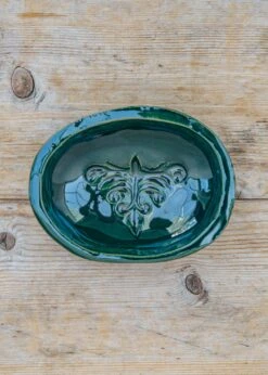 Green Lily Soap Dish