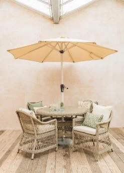 Willow Four Seater Round Dining Set